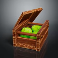 Modern Cartoon Box Cabbage Box 3d model