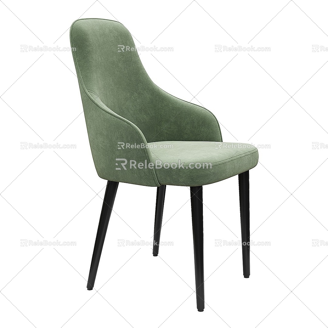 Dining Chair Casual Chair Coffee Chair 3d model