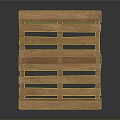 Wooden Pallet Equipment For Storage And Transportation With Sturdy Planks