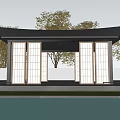 New Chinese Pavilion Landscape Pavilion Courtyard Pavilion Gazebo 3d model