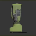 Vintage Green Blender With Transparent Jar Control Buttons And Power Cord