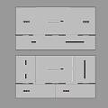 Modern integrated ceiling honeycomb board 3d model