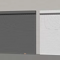 Gray And White Roller Shutters Different Color Design For Home Exterior