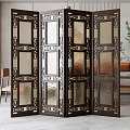 Screen partition 3d model