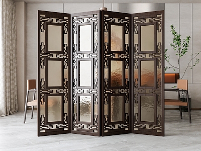 Screen partition 3d model