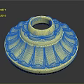 Golden Artistic Sculpture Carving With Detailed Intricate Patterns And Smooth Surface