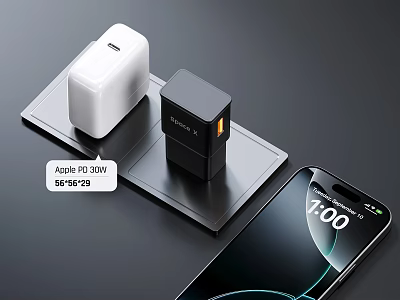 Apple 30W Charger With Super 3 0 Fast Charging For Phone And Devices 3d model