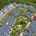 Scenic Detached Villa Community With Lush Greenery Riverfront And Landscaped Gardens