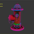 Red Fire Hydrant With Classic Design And Rustic Texture On Dark Background