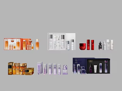 Cosmetics Skin Care Products 3d model