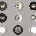 Stylish Black and White Downlights Spotlights in Modern Design for Home Ceiling