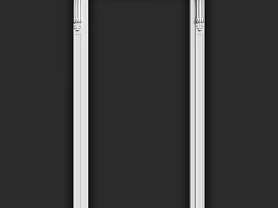 Metallic Silver Strip Structural Components Featuring Fastener Details And Design 3d model