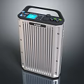 Cnfu Portable Power Station With Silver Casing Black Handle LCD Display And Multiple Ports