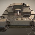 Vintage Military Tank With Detailed Tracks Turret Armor And Historical Structure
