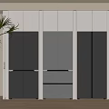 Multiple Gray Midea Fridge Freezers Models Modern Indoor Showroom