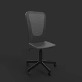 Modern Gray Office Chair with Mesh Back and Padded Seat on Swivel Base with Casters