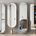 Modern full-length floor mirror 3d model