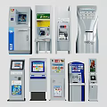 Various Types Of Public Self Service Terminals Including ATM And Payment Kiosks