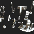 Various Modern Faucet Designs For Home Bathroom And Kitchen Use 3d model