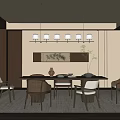 Song Style Restaurant 3d model