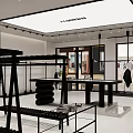 Modern Designer Brand Collection Boutique With Stylish Window Displays And Mannequins