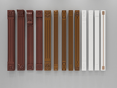 European Roman Column Roman Column Collection 3d model