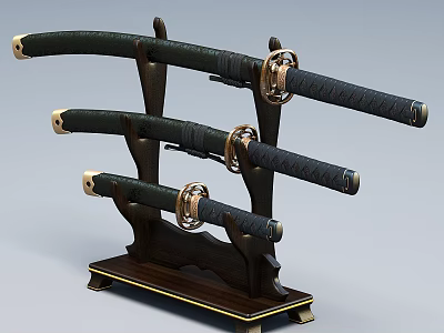 Japanese knife 3d model
