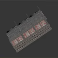 Mechanical Equipment With Long Strip Rail Platform And Multiple Metal Brackets