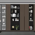 Italian Minimalist Bookcase 3d model