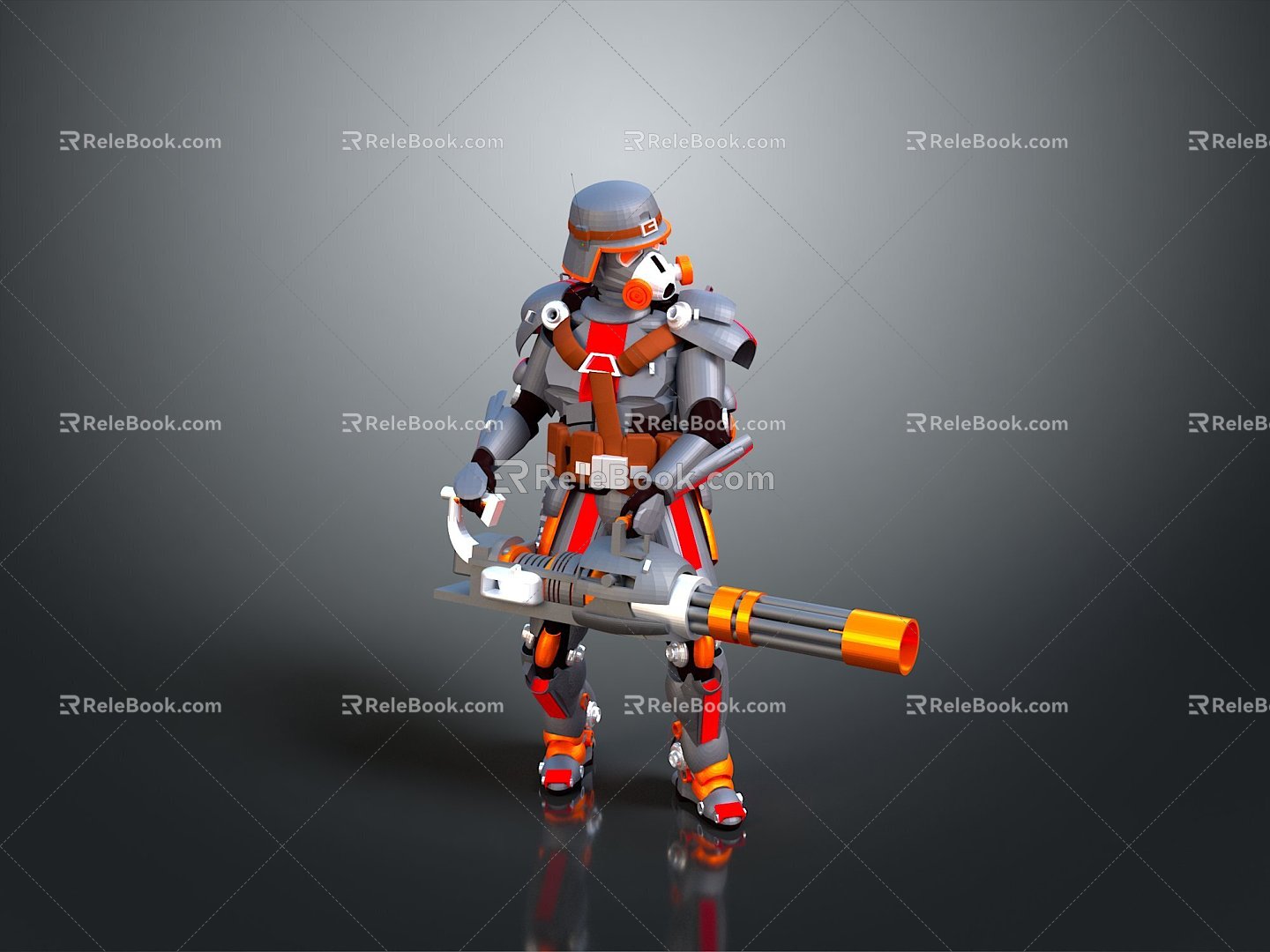 Mech Warrior Mech Soldier Machine Battlearm Mechanical Battlearm Machine Fighter Robot 3d model