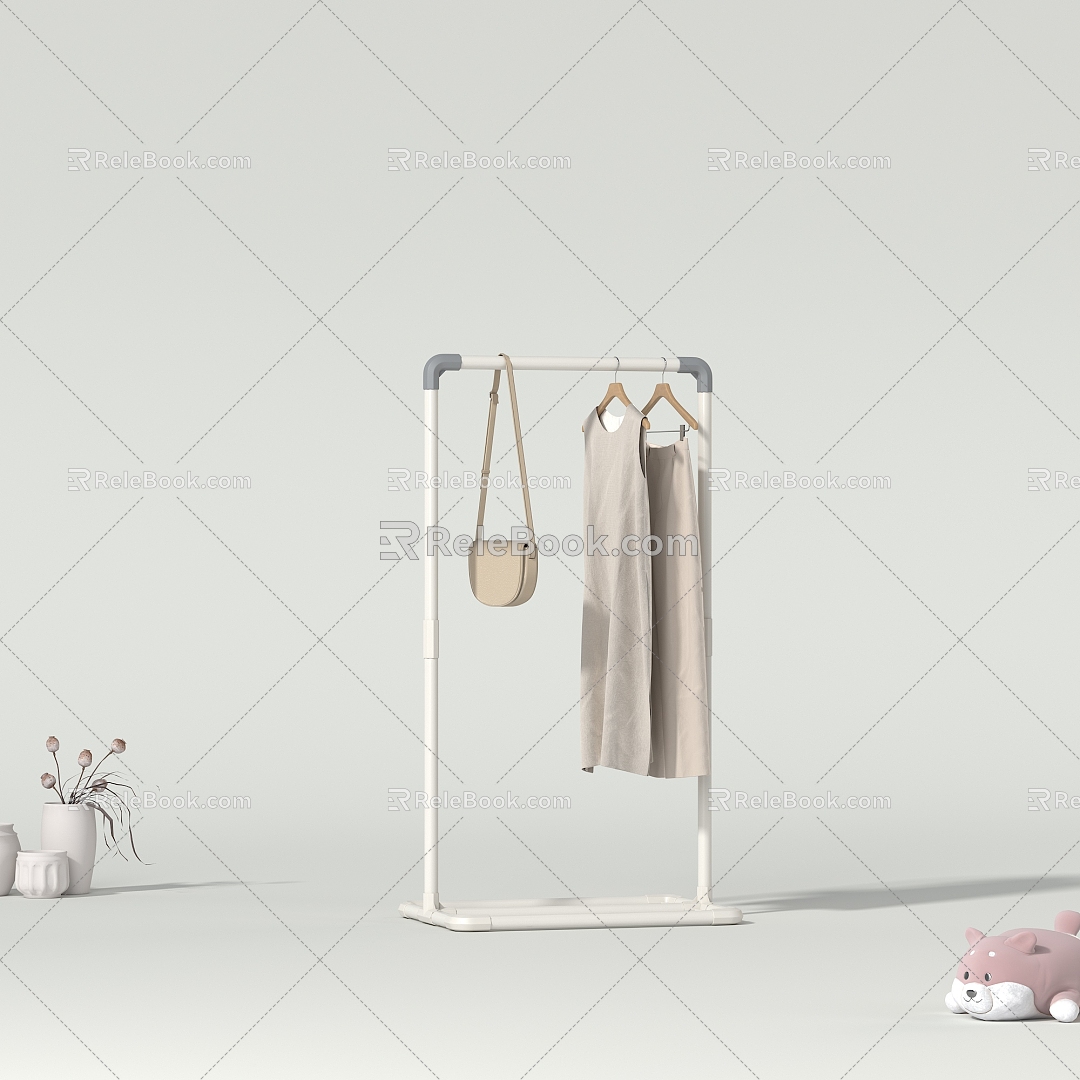 Modern Simple Clothes Hanger 3d model