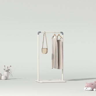 Modern Simple Clothes Hanger 3d model