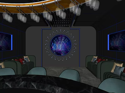 Modern sound room 3d model