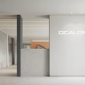 Modern Minimalist Service Hall Interior With Sofa Chair And Decor