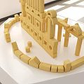 Modern Building Blocks Children's Building Blocks Castle 3d model