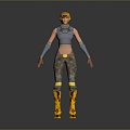 Sci-fi Beauty Cyber Beauty Sci-fi Woman Warrior Future Woman Warrior Sci-fi Lady Soldier Cyber Woman Warrior 3d model