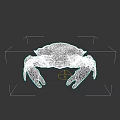 Vibrant Red Crab With Yellow Claws And Detailed Eyes On Dark Background