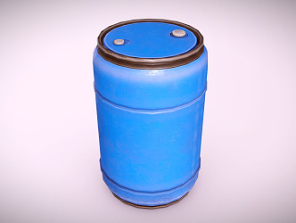 modern bucket plastic bucket water tank 3d model