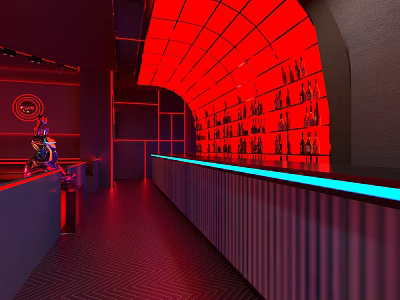 The Modern Bar 3d model