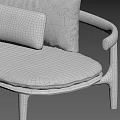 Modern Two Seater Sofa With Leather Upholstery Fabric Cushions And Wooden Frame