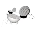 Modern table lamp 3d model