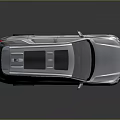 Silver Modern SUV With Roof Rack Large Wheels And Angular Front Fascia 3d model