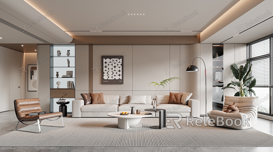 modern living room model