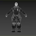 Space Astronaut Cartoon Character Man Game Character Game Character Robot Space Suit 3d model