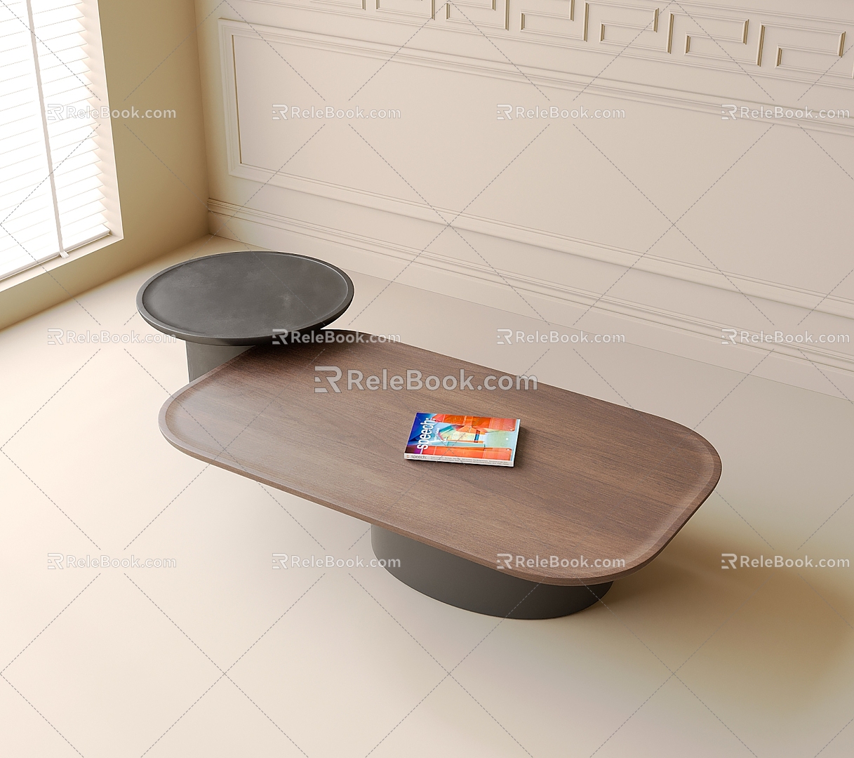 Modern coffee table 3d model