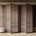 New Chinese Screen Folding Screen 3d model