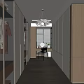 Modern Cloakroom 3d model