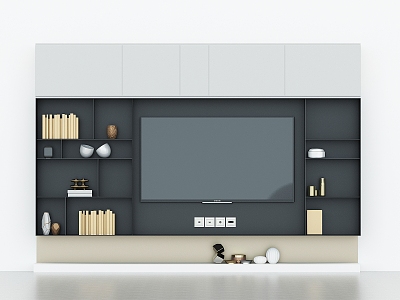 Modern TV background cabinet TV background wall modeling wall TV cabinet display wall 3d model