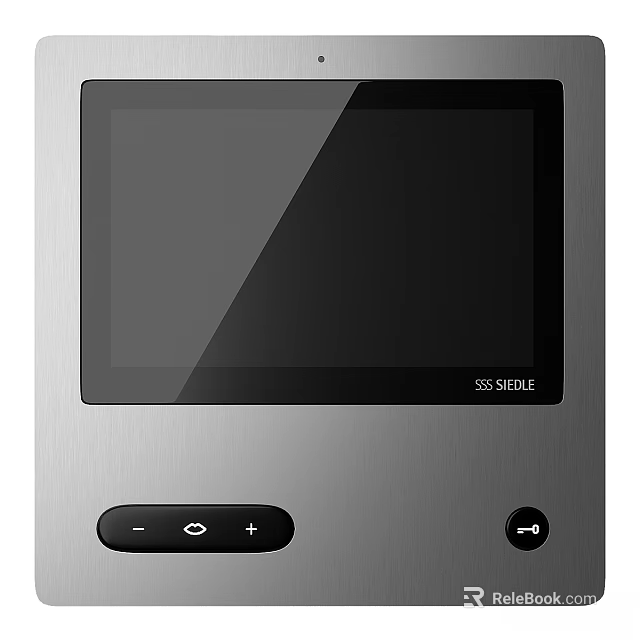 Modern SS Series Control Panel With Black Touch Screen And Silver Panel Buttons 3d model 