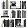 Books And Magazines With Various Titles Stacked Arranged Featuring Modern Design Architecture Art Themes